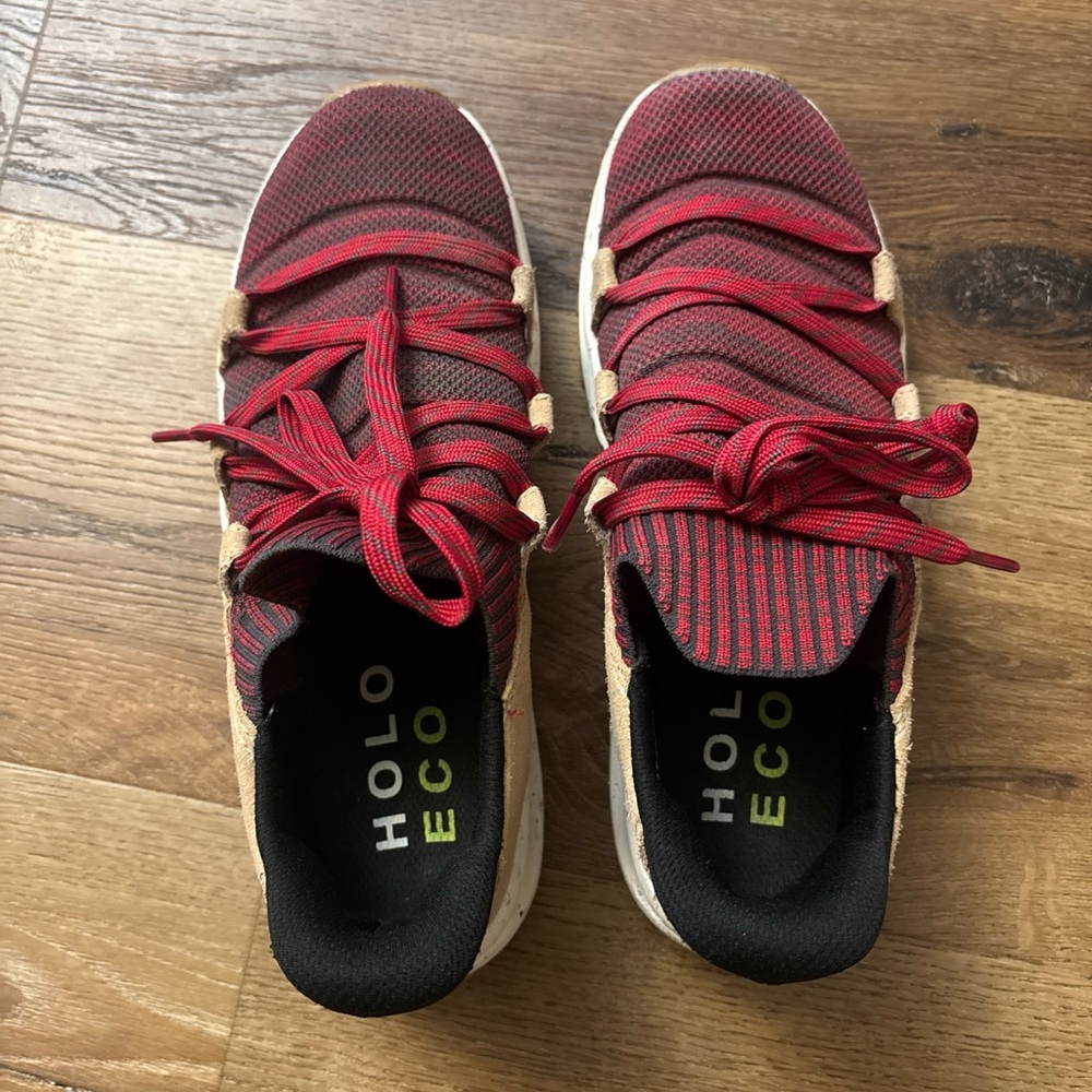 HOLO ECO Women's Stylish Red Athletic Sneakers